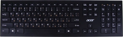 Клавиатура Acer OKR010 черный USB беспроводная slim Multimedia (ZL.KBDEE.003)