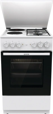 Плита Комбинированная Gorenje GK5A12WG белый (металлическая крышка) реш.сталь