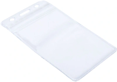 Бейдж для пропуска Deli E5759 68х118мм вертикальный без крепления ПВХ прозрачный (упак.:10шт)