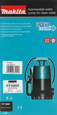 Насос дренажный Makita PF0800 800Вт 13200л/час центробежный