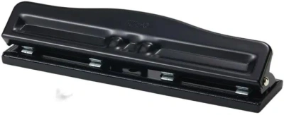 Дырокол Kw-Trio 09680 макс.:16лист. металл/пластик черный отв.:4 с линейкой