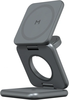 Беспроводное зар./устр. Magssory fold pro 23W 3A+2.22A (PD+QC+QI) USB Type-C для Apple темно-синий (WCH063M)