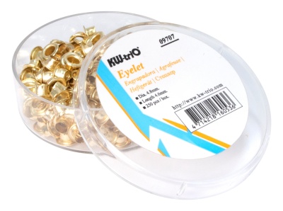 Люверс Kw-Trio 9707 макс.:30лист. медный (упак:250шт)