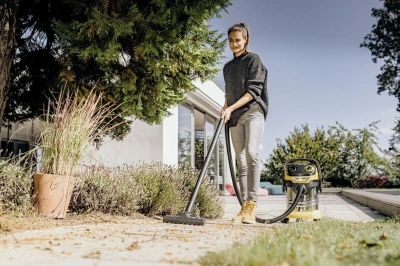 Строительный пылесос Karcher WD 5 S V-25/5/22 1100Вт (уборка: сухая/сбор воды/выдув) желтый
