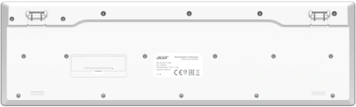 Клавиатура + мышь Acer OCC503 клав:белый мышь:белый USB беспроводная slim Multimedia (ZL.ACC11.00L)