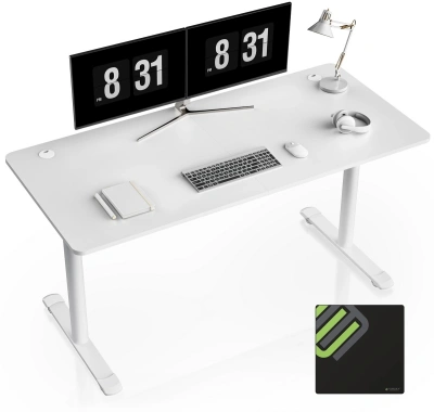Стол для компьютера Eureka ERK-IOD-60W-V4 столешница ЛДСП белый