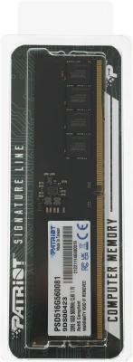 Память DDR5 16GB 5600MHz Patriot PSD516G560081 Signature RTL PC5-44800 CL46 DIMM UDIMM 288-pin 1.1В single rank Ret