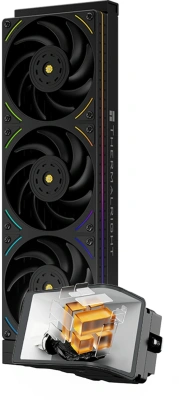 Система водяного охлаждения Thermalright Wonder Vision 360 UB ARGB Soc-AM5/AM4/1200/1700/1851 черный 4-pin 27dB Al LCD Ret (W-VISION-UB-360-BL-ARGB)