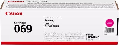 Картридж лазерный Canon 069M 5092C002 пурпурный бар.в компл. (1900стр.) для Canon MF752Cdw/754Cdw, LBP673Cdw