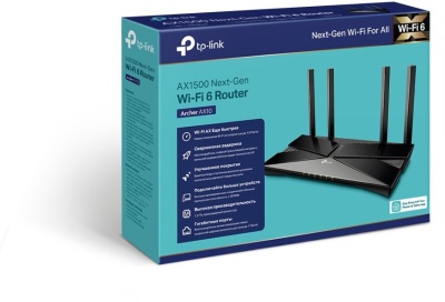 Роутер беспроводной TP-Link Archer AX10 AX1500 10/100/1000BASE-TX черный