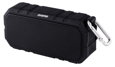 Колонка порт. Digma S-40 черный 10W 1.0 BT 2000mAh (SP4010B)