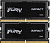 Память DDR5 2x16GB 6400MHz Kingston KF564S38IBK2-32 Fury Impact RTL PC5-51200 CL38 SO-DIMM ECC 262-pin 1.35В kit single rank Ret