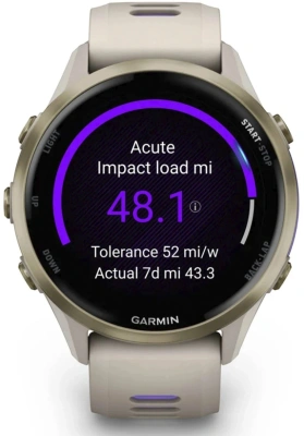 Смарт-часы Garmin Forerunner 970 47мм 1.4" AMOLED корп.серый рем.серый/синий (010-02969-12)