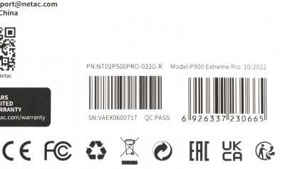 Флеш карта microSDHC 32GB Netac NT02P500PRO-032G-R P500 Extreme Pro + adapter