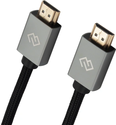 Кабель аудио-видео Digma HDMI (m)/HDMI (m) 1.5м. феррит.кольца позолоч.конт. черный (D-HDMI-2FF-V2.0-1.5M)