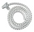 Кабельный органайзер Buro BHP CG22S Spiral Hose 20x2000mm Silver