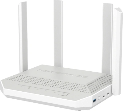 Роутер беспроводной Keenetic Netcraze Hopper 4G+ (NC-2312) AX3000 10/100/1000BASE-TX/4G cat.6 белый