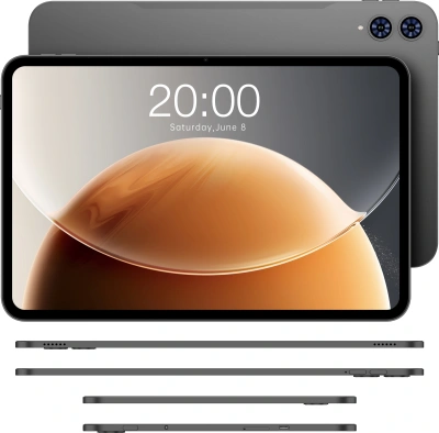Планшет Teclast T65 Premium set 2026 T7300 (2.2) 8C RAM8Gb ROM128Gb 13.4" IPS 1920x1200 4G Android 15 черный 13Mpix 5Mpix BT WiFi microSD 1Tb 8000mAh