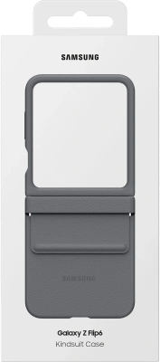 Чехол (клип-кейс) Samsung для Samsung Galaxy Z Flip6 Kindsuit Case Flip 6 (F741) серый (EF-VF741PJEGRU)