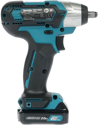 Гайковерт Makita TW140DWAE аккум. патрон:квад.3/8" (кейс в комплекте)