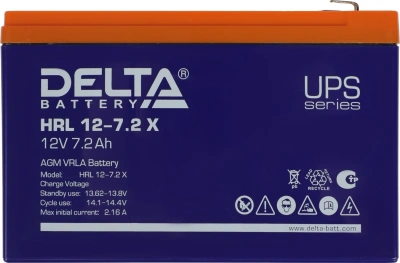 Батарея для ИБП Delta HRL 12-7.2 X 12В 7.2Ач