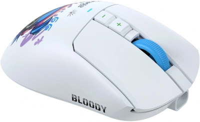 Мышь A4Tech Bloody R73 Pro белый/рисунок оптическая 26000dpi беспров. USB/USB-C 7but (R73 PRO NYX MIRAGE)