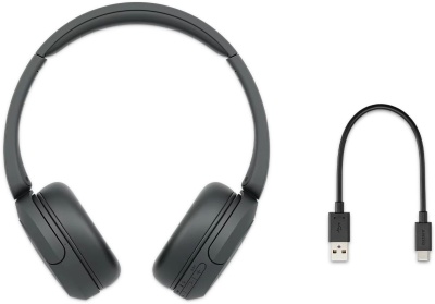 Гарнитура накладные Sony WH-CH520 черный беспроводные bluetooth оголовье (WH-CH520/B)