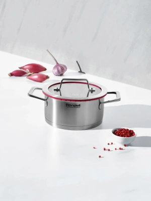 Кастрюля Rondell Verter RDS-2030 4.7л. d=24см (с крышкой) стальной