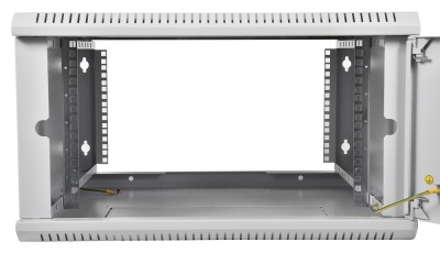 Шкаф коммутационный ЦМО ШРН-ЭКОНОМ (ШРН-Э-12.350) настенный 12U 600x350мм пер.дв.стекл 85кг серый 300мм 15.84кг 180град. 608мм IP20 металл