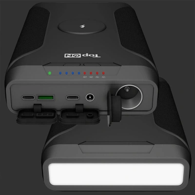 Мобильный аккумулятор TopON TOP-X73 72000mAh QC3.0/PD3.0/Qi 180W 5A USB-A/2xUSB-C беспров.зар. черный (103073)