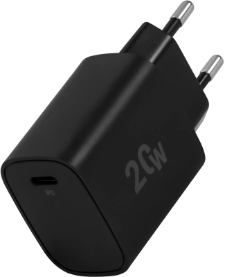 Сетевое зар./устр. Digma DGW2C 20W 3A (PD) USB-C универсальное черный (DGW2C0F010BK)