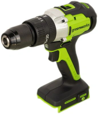 Дрель-шуруповерт Greenworks GD24DD60 аккум. патрон:быстрозажимной (3704107)