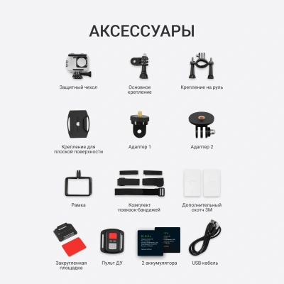 Экшн-камера Digma DiCam 970 1xCMOS 12Mpix черный