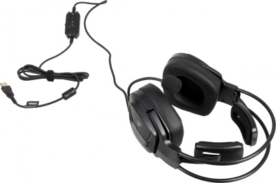 Наушники с микрофоном A4Tech Bloody G575 черный 2м мониторные USB оголовье (G575 USB/ BLACK)
