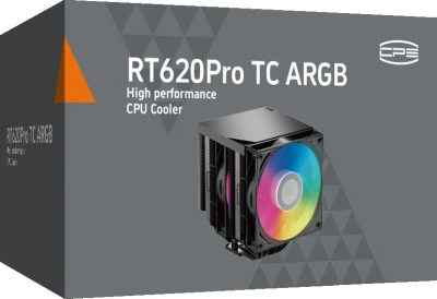Устройство охлаждения(кулер) PcCooler RT620Pro TC ARGB Soc-AM5/AM4/1151/1200/2066/1700 черный 4-pin 34.9dB Al+Cu 265W Ret (RT620PROTC-BKAWYX-GL)