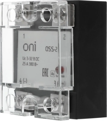 Реле твердотельное IEK Oni OSS-2 одноф. 380В (OSS-2-3-25-B)
