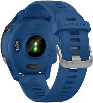 Смарт-часы Garmin Forerunner 255 33мм 1.3" корп.черный рем.синий (010-02641-11)