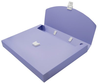 Портфель Бюрократ Пастель PASTPP01VIO 1 отдел. A4 пластик 0.7мм фиолетовый