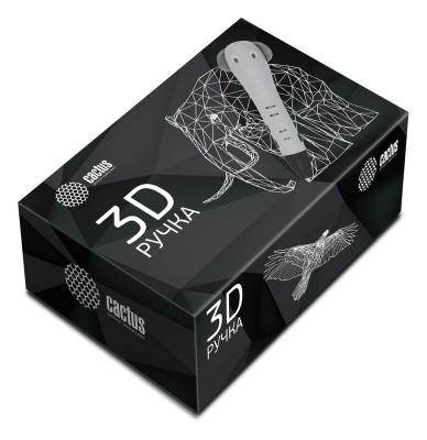 Ручка 3D Cactus CS-3D-PEN-G-SL PLA ABS серый