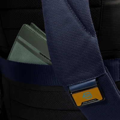 Рюкзак мужской Piquadro Lyss CA6928S143BM/BLU синий полиэстер/натур.кожа