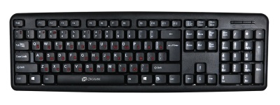 Клавиатура Оклик 90MV2 черный USB (1185967) кабель 1.8м