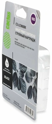 Картридж струйный Cactus CS-LC980BK черный (16мл) для Brother DCP-145C/165C/MFC-250C/290C с чипом