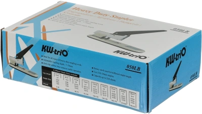 Степлер настольный Kw-Trio 050LB 050-LB 23/6 23/8 23/10 23/13 23/15 23/17 23/20 23/23 (210листов) черный/серый металл/пластик