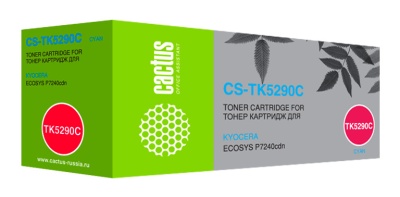 Картридж лазерный Cactus CS-TK5290C TK-5290C голубой (13000стр.) для Kyocera Ecosys P7240cdn