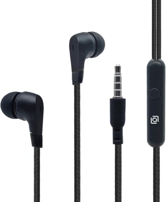 Гарнитура внутриканальные Оклик HS-S-250 1.2м черный проводные в ушной раковине (SS-E161)