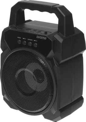 Колонка порт. Digma D-PS1500 черный 10W 1.0 BT 10м 500mAh (SP1500B)
