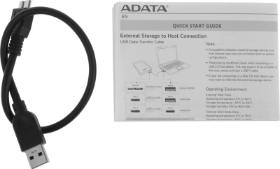 Жесткий диск A-Data USB3.0 2TB AHD330-2TU31-CBK HD330 DashDrive Durable 2.5" черный