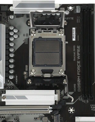 Материнская плата Gigabyte B850M FORCE WIFI6E Socket AM5 AMD B850 2xDDR5 mATX AC`97 8ch(7.1) 2.5Gg RAID+HDMI+DP