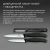 Набор ножей кухон. Victorinox Swiss Classic 6.7113.33 для овощей компл.:3предм. овощеч. черный европодвес