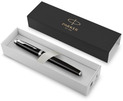 Ручка роллер Parker IM Core T321 (1931658) Black CT F черн. черн. подар.кор.